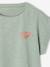 T-shirt meisjes sportkleding ecru+saliegroen - vertbaudet enfant 