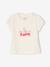 Set van 3 Basics T-shirts met lange mouwen ecru+rood, gestreept - vertbaudet enfant 