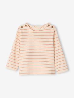 -T-shirt voor meisjes met Bretonse strepen