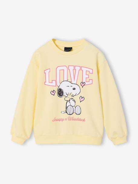 Sweater meisje Snoopy pastelgeel - vertbaudet enfant 