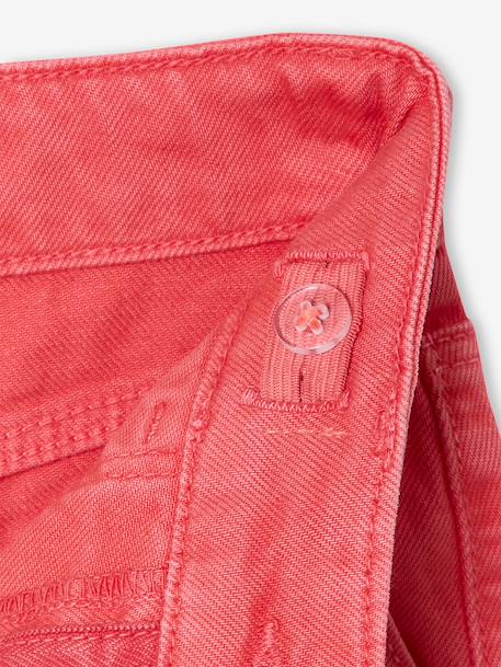 Wijde broek voor meisjes small Morpho groengrijs+kaki+koraal+oudroze - vertbaudet enfant 