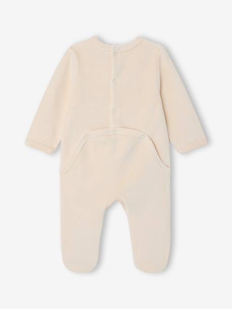 Babypakje in fluweel / velours ecru - vertbaudet enfant 