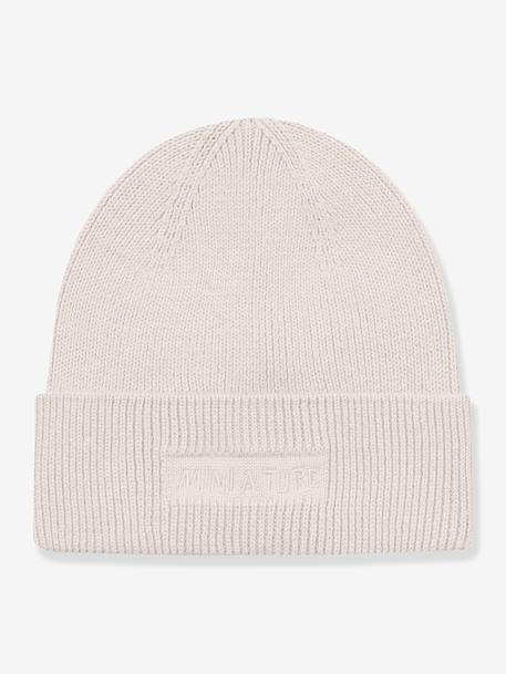 Gebreide muts voor kinderen MATBOJE MINI A TURE beige (poederkleur)+lila+terracottategel - vertbaudet enfant 