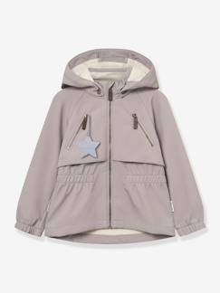 -Softshell meisjesjas met capuchon, winddicht en waterafstotend MATALGEA MINI A TURE
