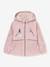Waterdichte meisjesjas voor het tussenseizoen met fleecevoering MATALGEA MINI A TURE roze (poederkleur)+rozenhout+saliegroen - vertbaudet enfant 