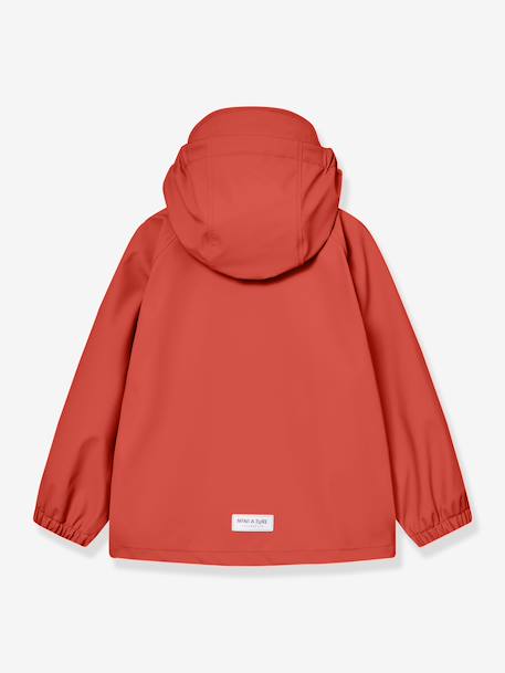 Regenset met jas en broek kind MATREINAR MINI A TURE terracottategel+zachtpaars - vertbaudet enfant 