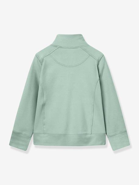 MATBERKAN MINI A TURE fleece jas voor kinderen met ritssluiting mintgroen+oudroze - vertbaudet enfant 