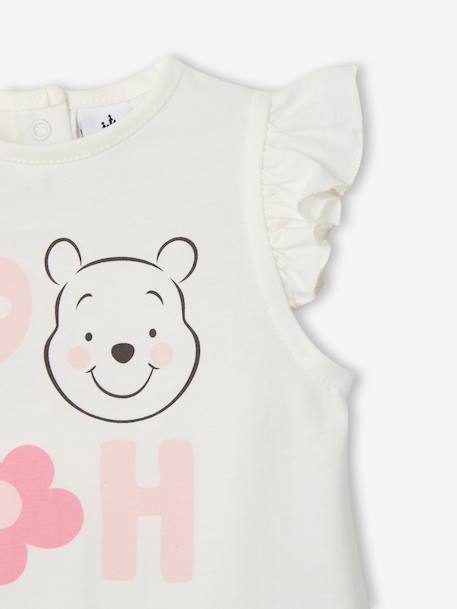 Gebloemde babyset voor meisjes WINNIE DE POEH lichtroze - vertbaudet enfant 