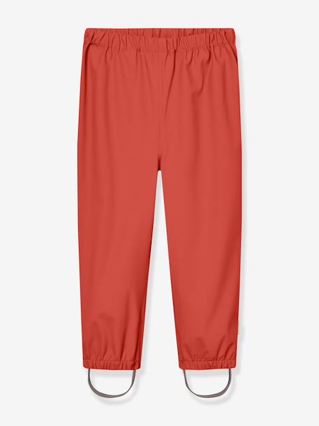 Regenset met jas en broek kind MATREINAR MINI A TURE terracottategel+zachtpaars - vertbaudet enfant 