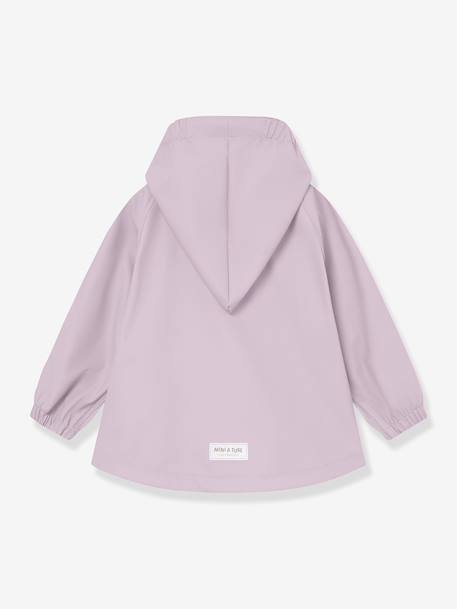 Regenset: waterdichte jas & broek salopet baby MATWAINIS MINI A TURE terracottategel+zachtpaars - vertbaudet enfant 
