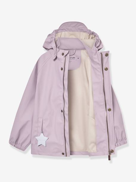 Regenset met jas en broek kind MATREINAR MINI A TURE terracottategel+zachtpaars - vertbaudet enfant 