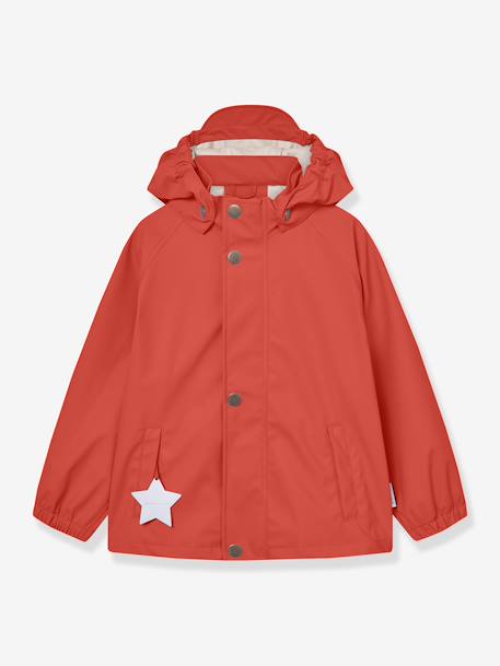 Regenset met jas en broek kind MATREINAR MINI A TURE terracottategel+zachtpaars - vertbaudet enfant 