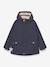 Meisjesparka voor het tussenseizoen MATALLURE MINI A TURE donkerblauw+marineblauw+terracottategel - vertbaudet enfant 