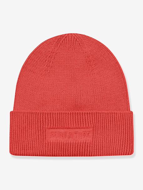 Gebreide muts voor kinderen MATBOJE MINI A TURE beige (poederkleur)+lila+terracottategel - vertbaudet enfant 