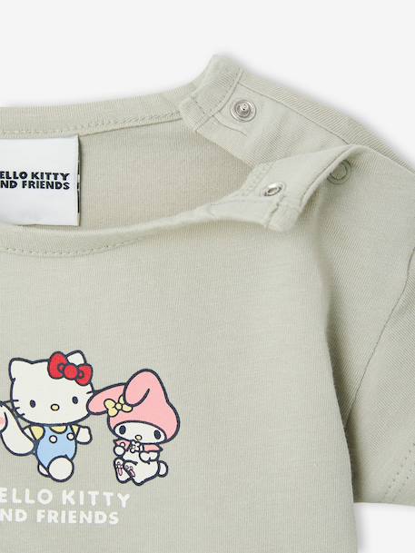 HELLO KITTY set T-shirt en short groen, gestreept - vertbaudet enfant 