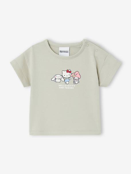 HELLO KITTY set T-shirt en short groen, gestreept - vertbaudet enfant 