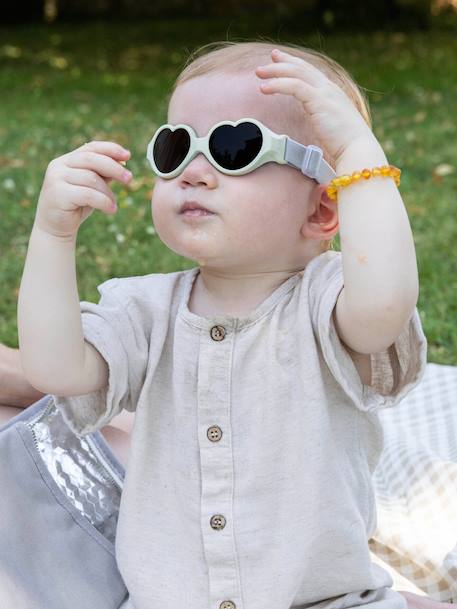 Zonnebril 0-9 maanden heupband Baby coeur lichtroze+mintgroen - vertbaudet enfant 