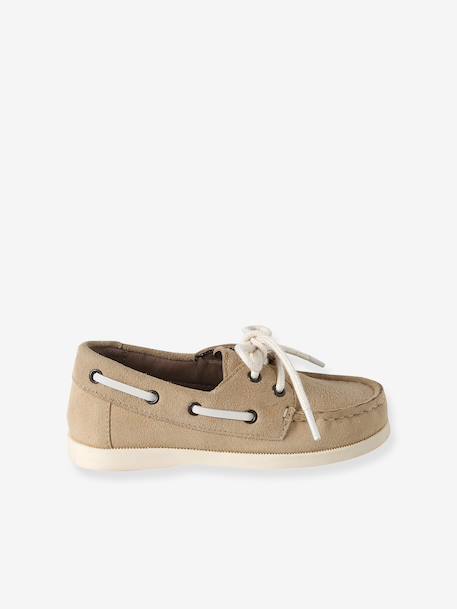 Bootschoenen voor jongens van leer beige - vertbaudet enfant 