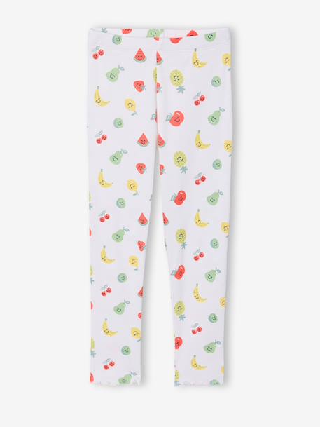 Set pyjama's voor meisjes met lange mouwen ecru - vertbaudet enfant 