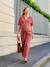 Jumpsuit voor zwangere vrouwen van biologisch katoenen gaas terracotta - vertbaudet enfant 