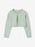 Bolero voor meisjes met een praktische opening saliegroen+wit - vertbaudet enfant 
