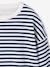 Sweater met wijde pasvorm bruin+marineblauw+vanille - vertbaudet enfant 
