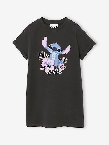 Jurk met korte mouwen LILO & STITCH antraciet - vertbaudet enfant 