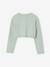 Bolero voor meisjes met een praktische opening saliegroen+wit - vertbaudet enfant 