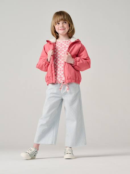 Meisjes  van katoen blauw, gestreept - vertbaudet enfant 