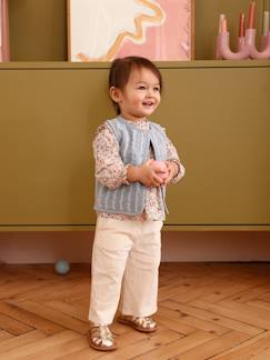 Baby-Broek, jean-Broek baby meisjes gekreukelde tricot