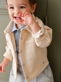 Baby-Overhemd, blouse-Drukknoop-overhemd voor baby 