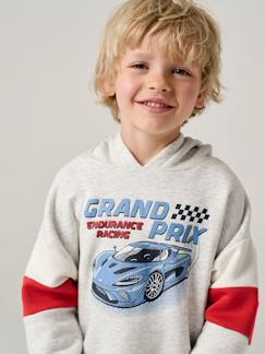 -Sweater met capuchon met print