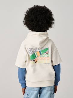 -Sweater voor jongens met dubbele mouwen