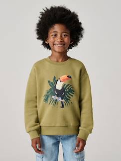 -Sweater jongen met ronde hals en lange mouwen