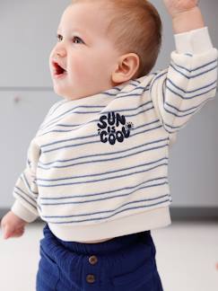 Baby-Trui, vest, sweater-Baby sweater voor jongens van badstof