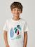 Jongensshirt met motief in omkeerbare pailletten Basics blauwgroen+ecru+nachtblauw+oceaanblauw+wit - vertbaudet enfant 