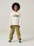 Sweater met ronde hals surf chambrayblauw+ecru - vertbaudet enfant 