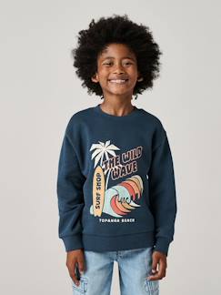 -Sweater jongen met ronde hals en lange mouwen