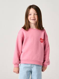 Meisje-Basic meisjessweater met motief