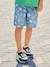 Denim jongensbermuda, gemakkelijk aan te trekken blauw, bedrukt+blauw, gestreept+denimgrijs+double stone+stone - vertbaudet enfant 