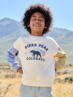 -Sweater voor jongens met ronde hals en lange mouwen