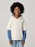 Sweater voor jongens met dubbele mouwen ecru - vertbaudet enfant 