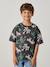 T-shirt jongens korte mouwen antraciet+ecru+wit - vertbaudet enfant 