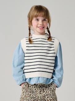 -Meisjes trui zonder mouwen