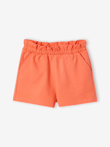 Set van 2 meisjesshorts blauwgroen+mandarijn+marineblauw - vertbaudet enfant 