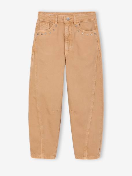 Balloon broek voor meisjes cappuccino - vertbaudet enfant 