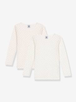 Set van 2 t-shirts met lange mouwen PETIT BATEAU  - vertbaudet enfant