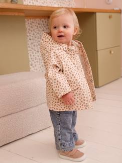 Baby-Mantels, combipakje, engelennestje-Regenjas 3 in 1 babymeisje met luipaardprint