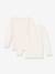 Set van 2 t-shirts met lange mouwen PETIT BATEAU wit - vertbaudet enfant 