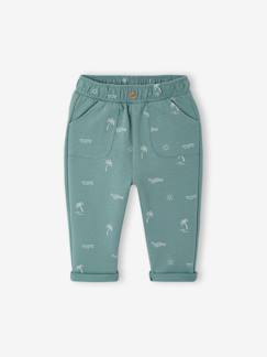 -Broek met print van molton baby